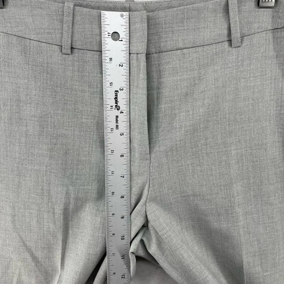 Tahari by ASL Dress Pants Women's Sz 2 Gray Wide-Leg Mid-Rise Stretch Pockets - Picture 4 of 11